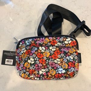 BRIGHTON Crossbody Belt Pack PAINTED POPPIES Floral Nylon New With Tag